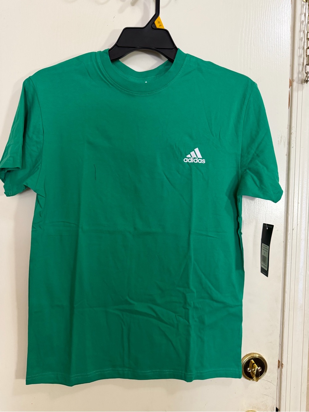 adidas Men’s Emerald Green Logo Crew T-Shirt (188)